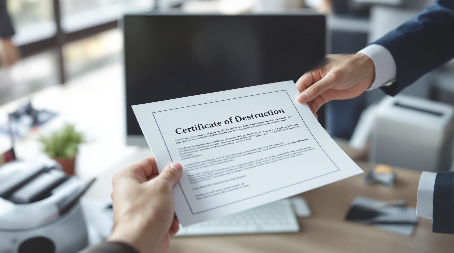 certificat de destruction pourquoi est-il important