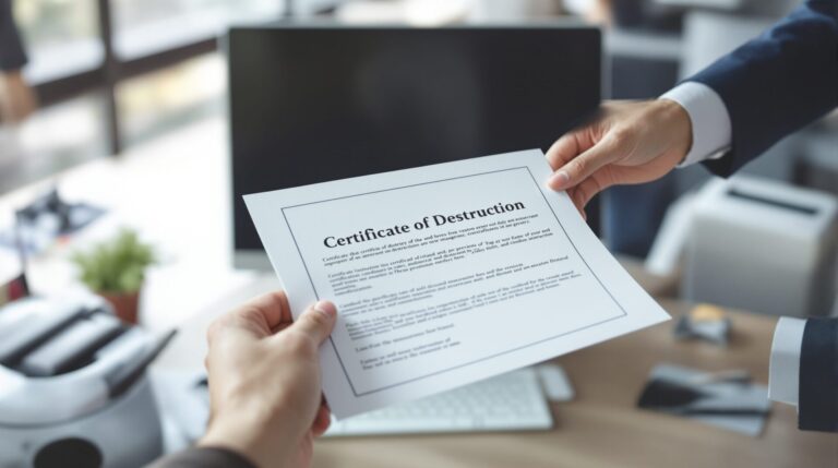 certificat de destruction pourquoi est-il important