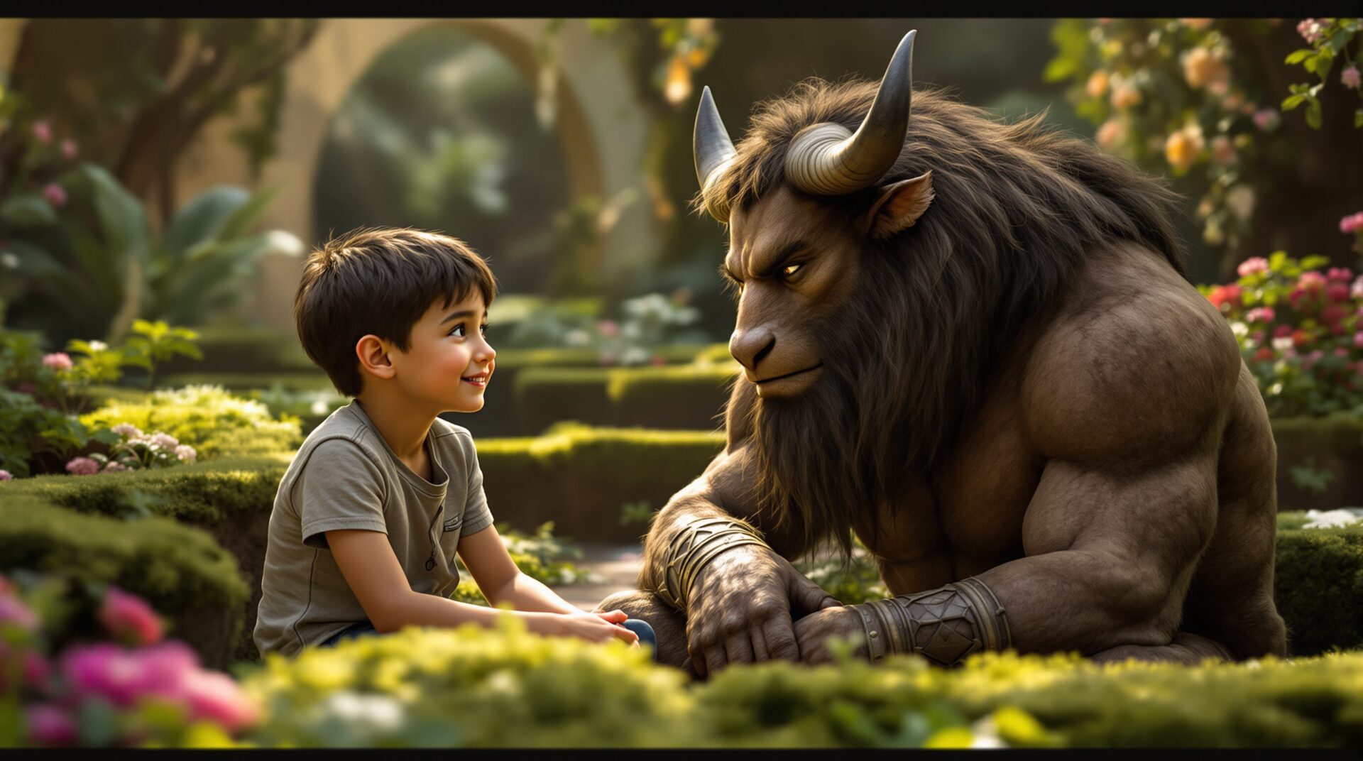 histoire du minotaure pour enfant