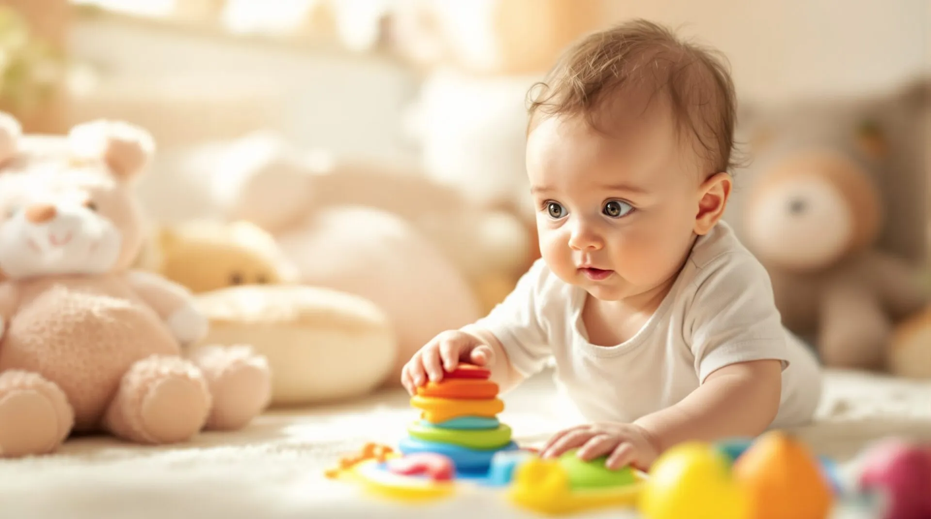 Stimuler bébé dès les premiers mois : éveiller ses sens par le jeu