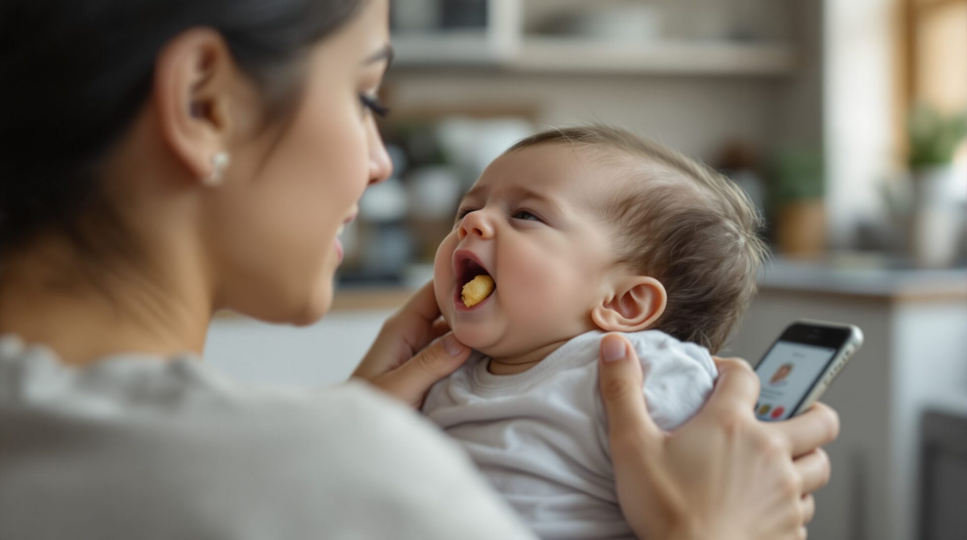 étouffement grosseur morceau bebe