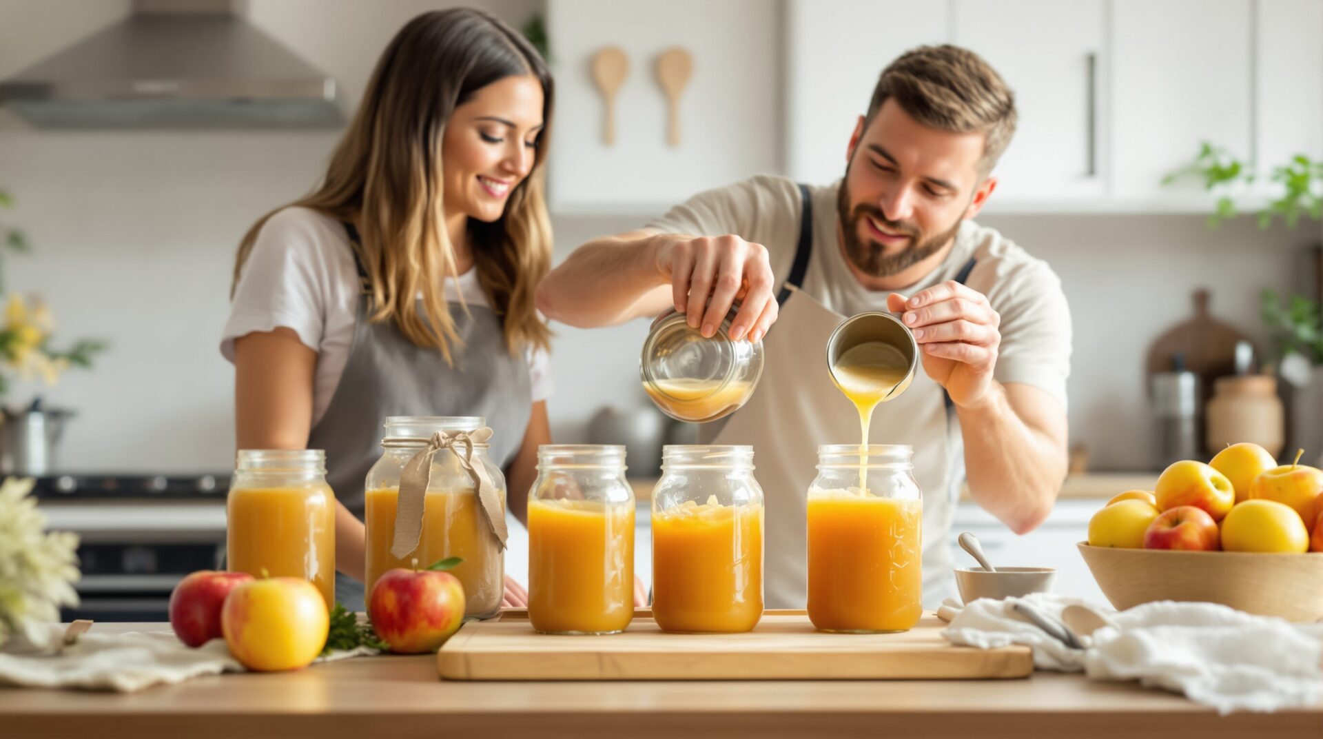 compote de pommes maison conservation