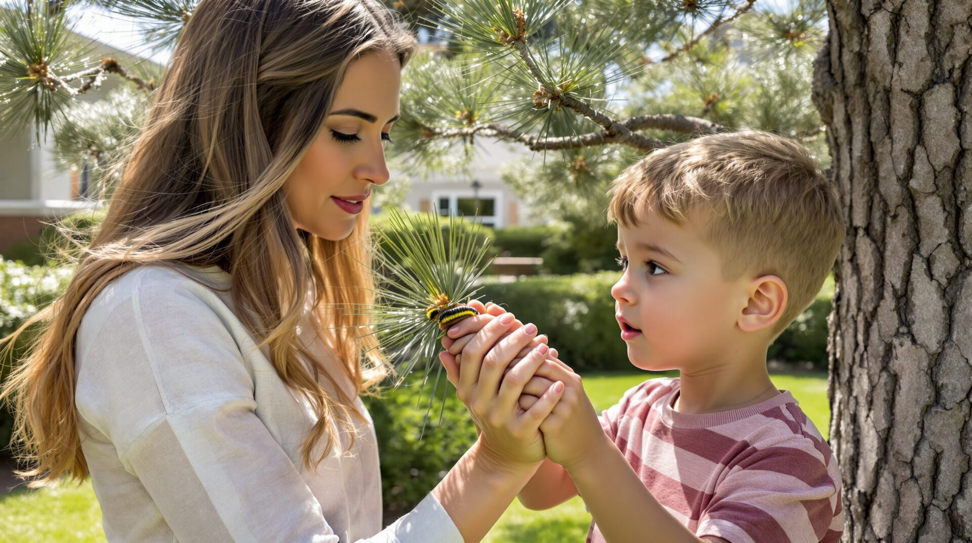 chenille processionnaire enfant