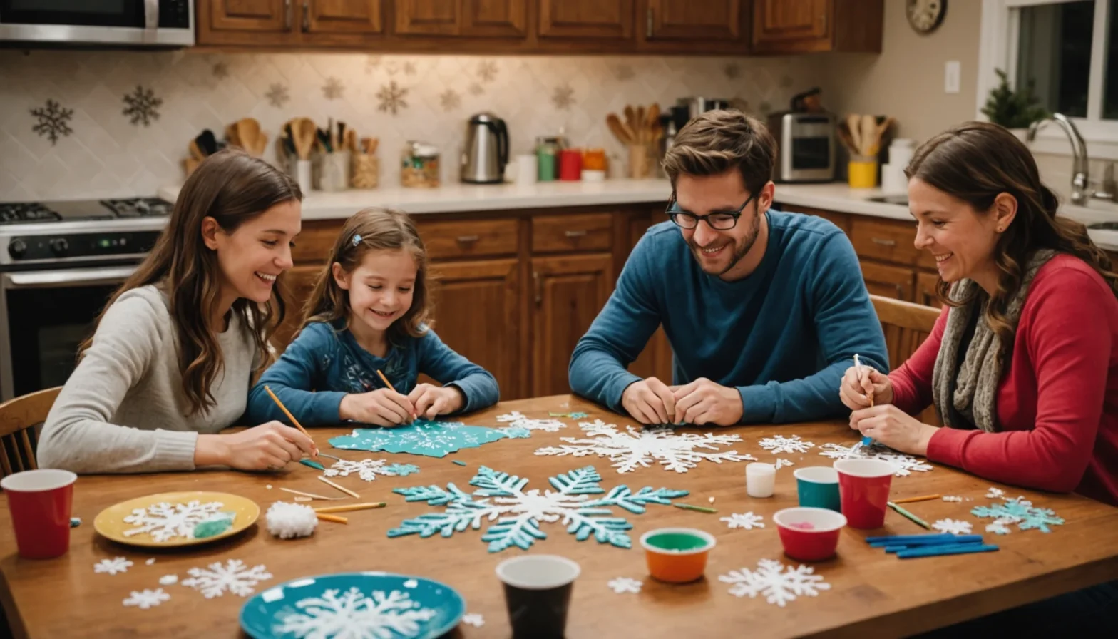 flocon de neige en coton tige