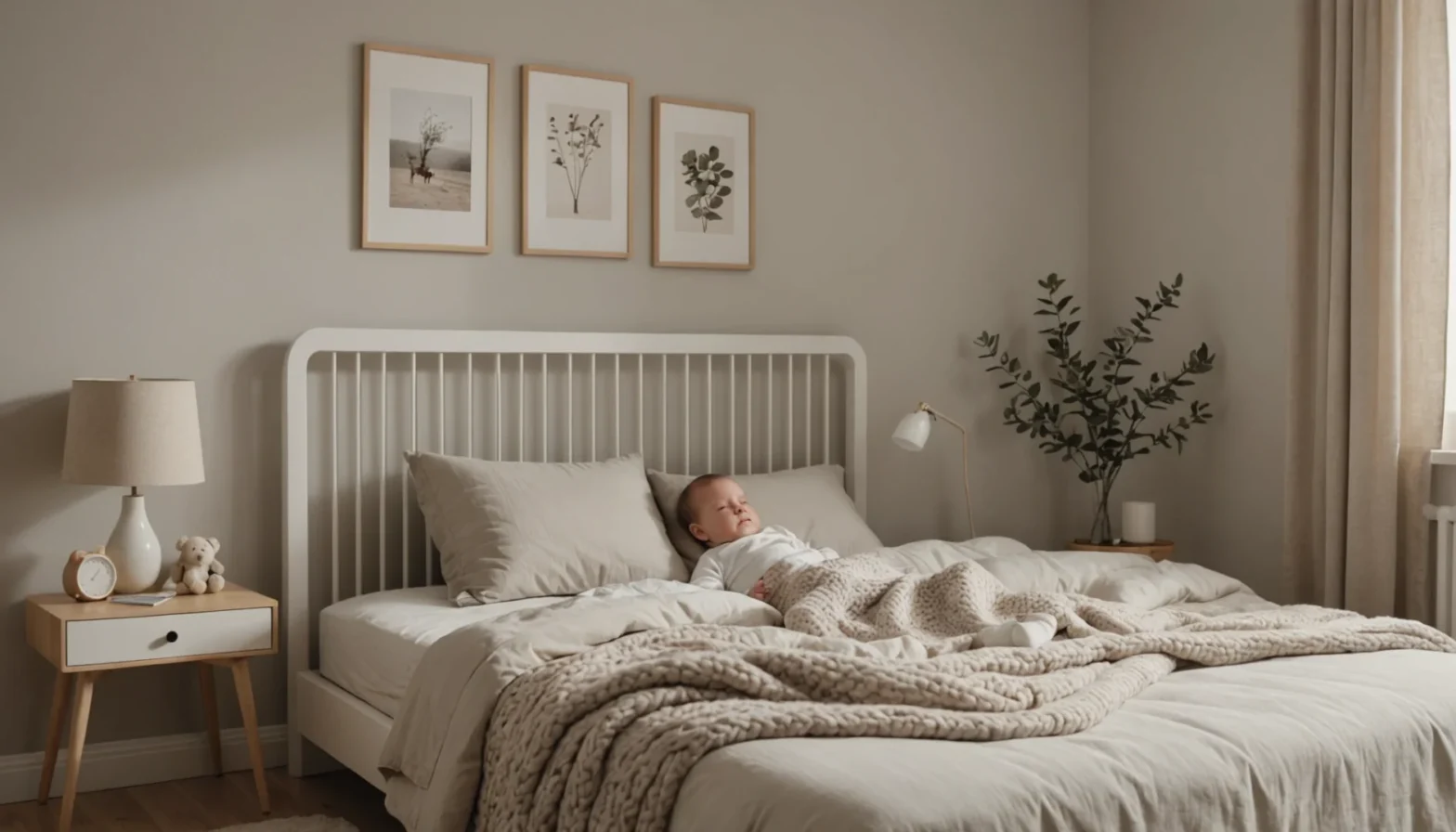 lit bebe colle lit parents