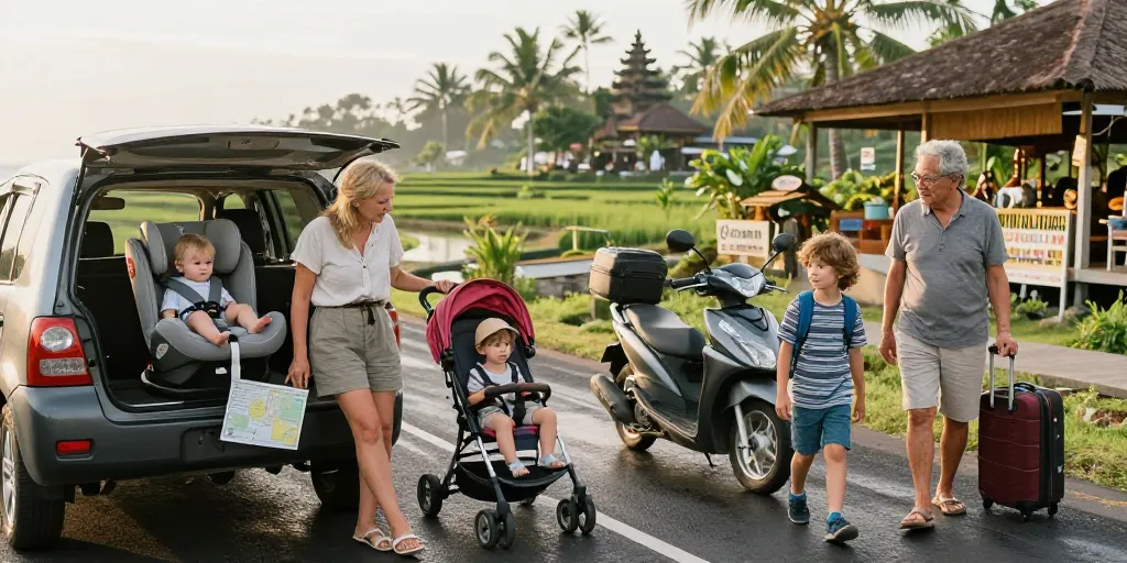Comment se déplacer à Bali en famille : le meilleur moyen selon l’âge?
