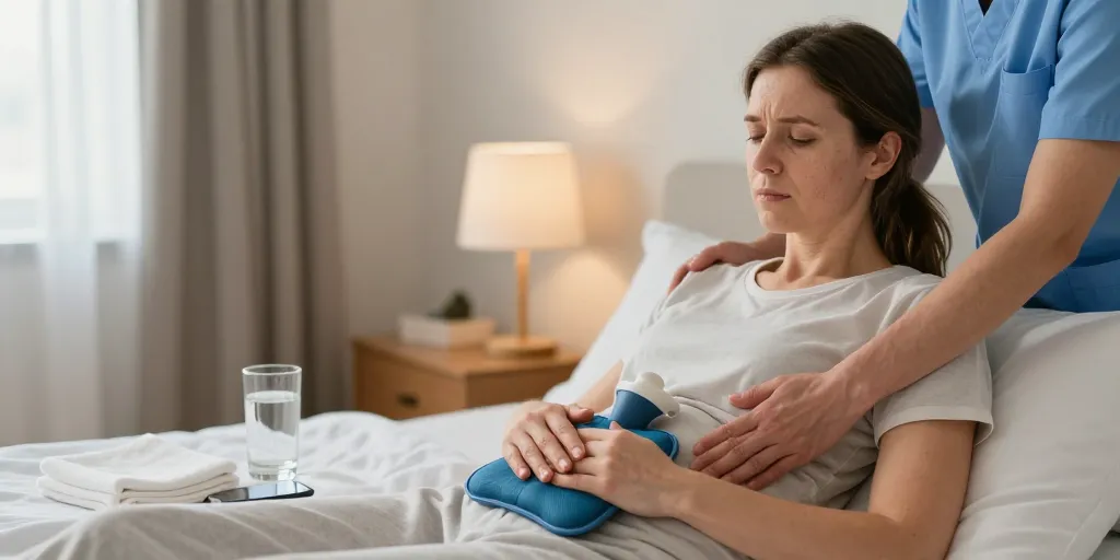 contractions post accouchement