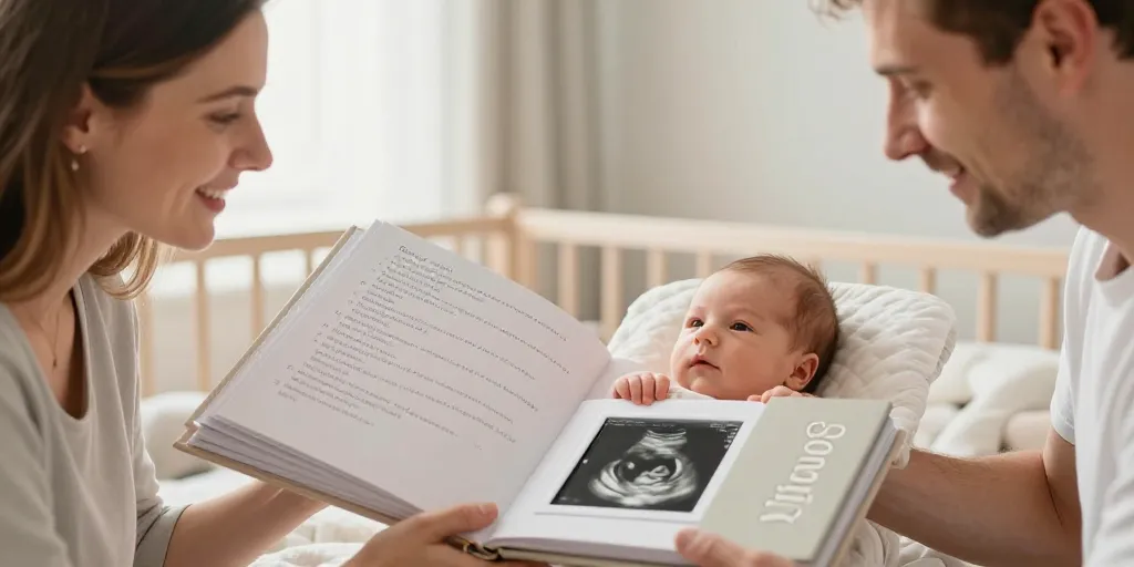 créer son album de naissance