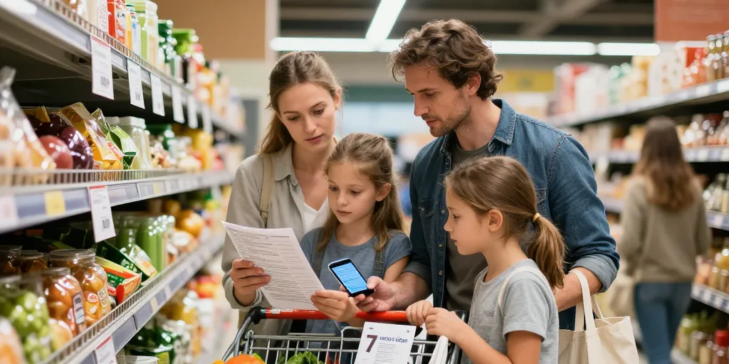 Faire ses courses en famille : 7 astuces pour économiser intelligemment en 2026